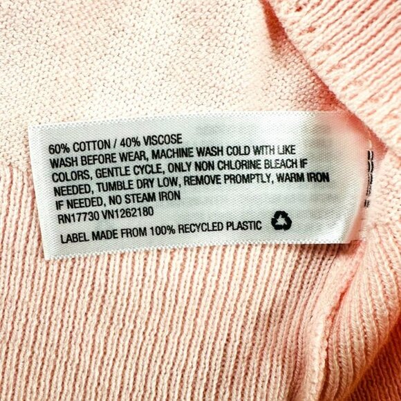 Cat & Jack Girls Light Pink Button-Front Cardigan Size  XL (14) - Picture 4 of 7